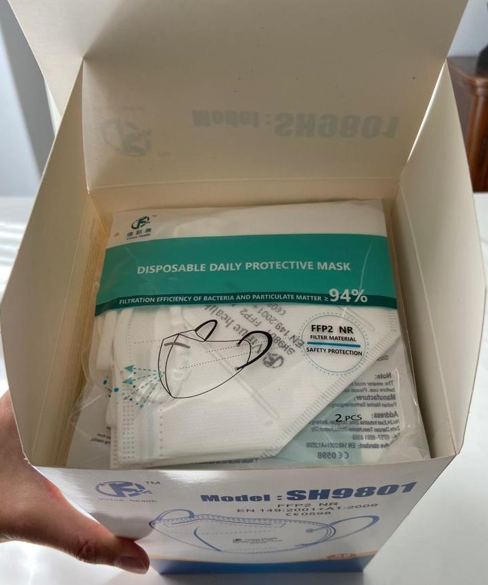 Ffp2 nr virtue health : photo 2 sur 5 du produit rappelé le 20/06/2022
