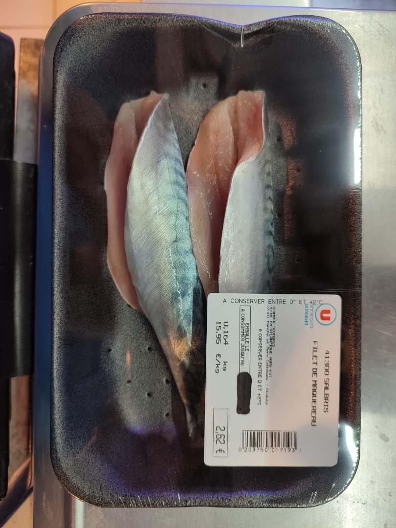 Filet de maquereaux : photo du produit rappelé le 20/07/2022