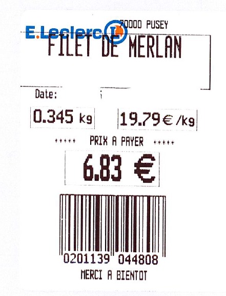 Filet de merlan Sans Marque - Emballe sur Place : photo du produit rappelé le 23/07/2025