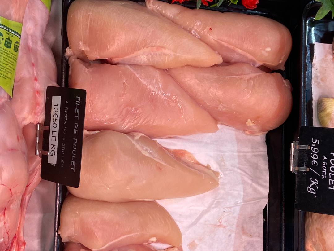Filet de poulet Intermarché : photo du produit rappelé le 15/11/2023