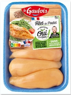 Filet de poulet jaune 720gr le gaulois : photo du produit rappelé le 17/10/2025