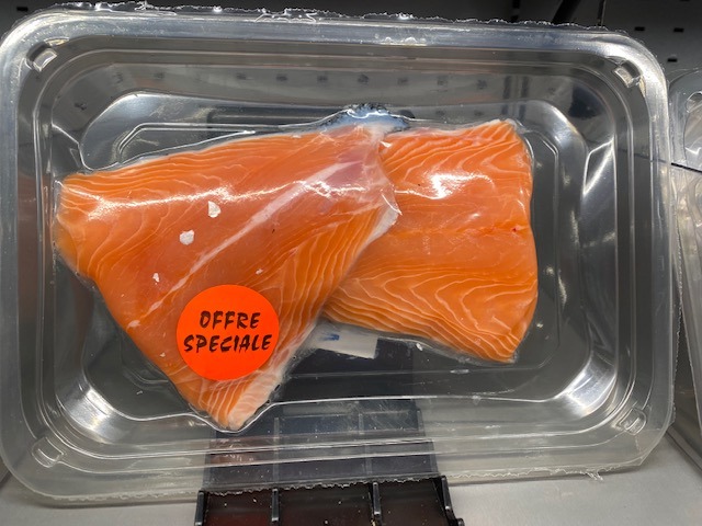 Filet de queue de saumon E.Leclerc : photo du produit rappelé le 07/06/2022