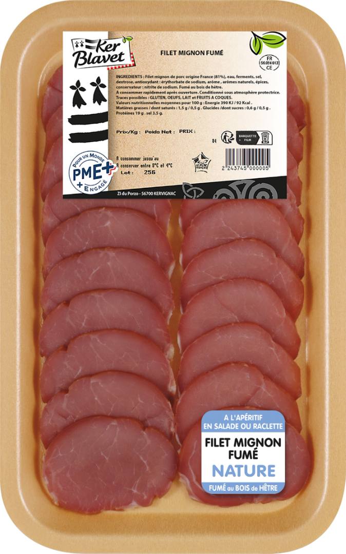Filet mignon fumé filet mignon fumé au piment d'espelette filet Ker Blavet : photo du produit rappelé le 09/10/2026