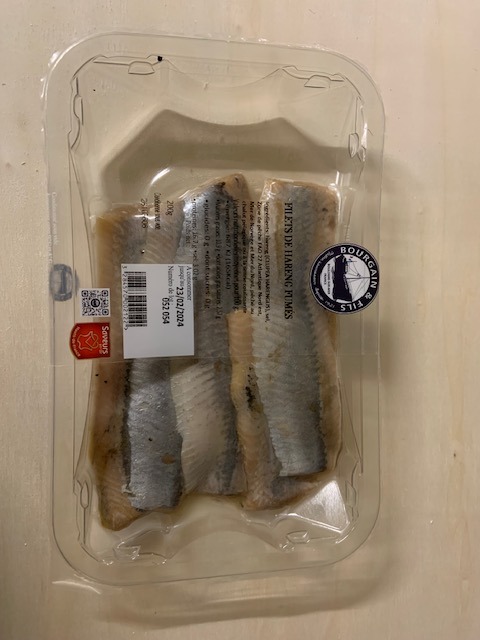 Filets de harengs doux Bourgain et Fils : photo 3 sur 3 du produit rappelé le 08/02/2024