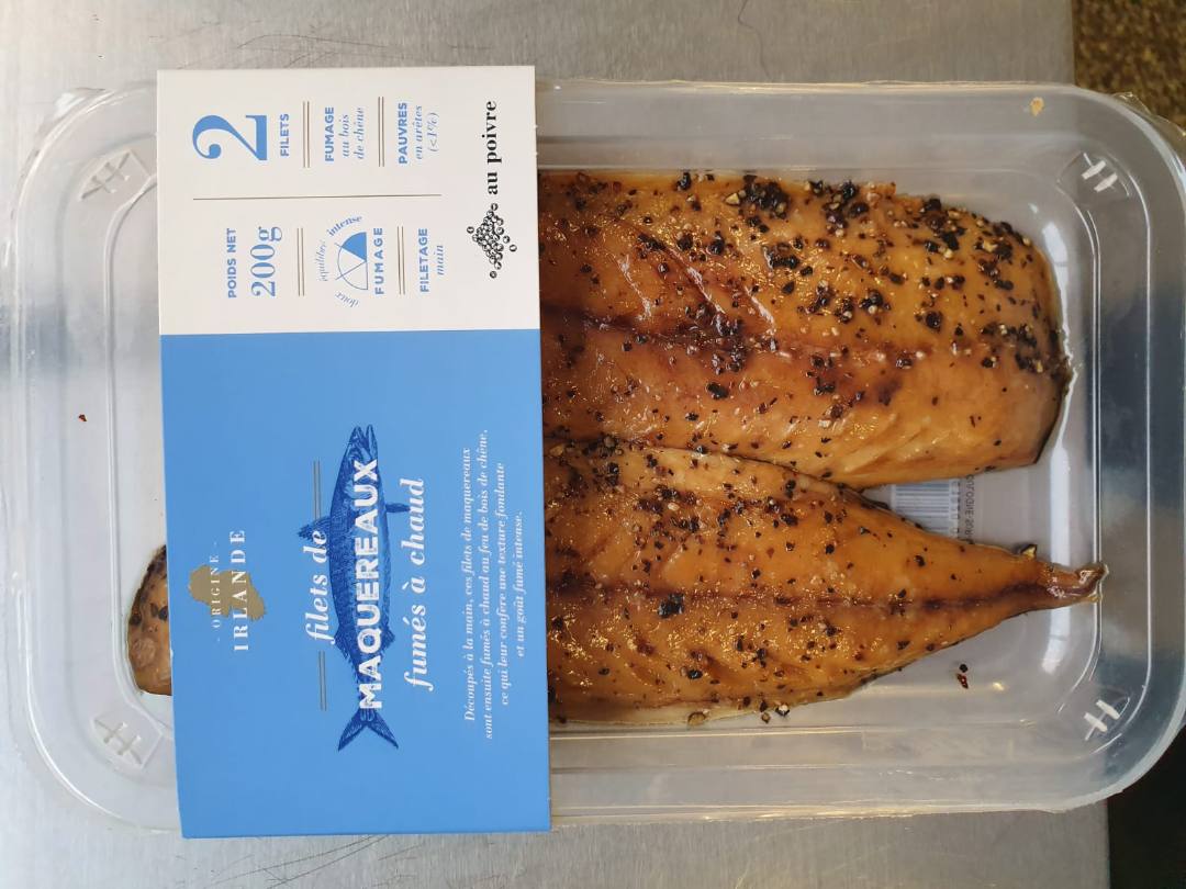 Filets de maquereaux fumés à chaud au poivre : photo du produit rappelé le 26/01/2022