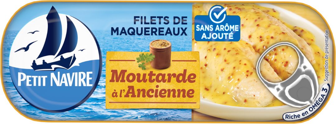 Filets de maquereaux moutarde à l'ancienne Petit Navire : photo du produit rappelé le 17/05/2021
