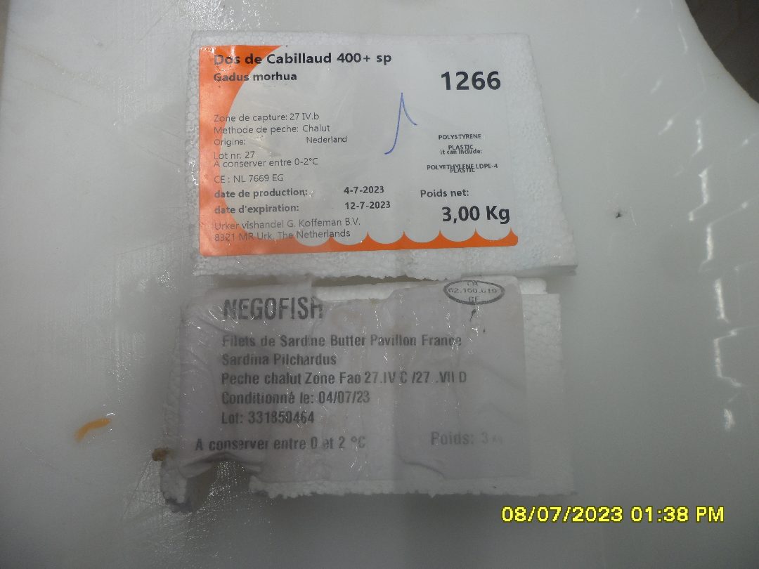 Filets de sardine butter pavillon France Negofish : photo du produit rappelé le 28/07/2023