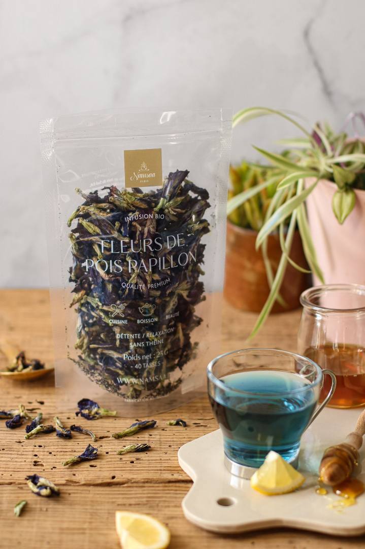 Fleurs de pois papillon bio - infusion apaisante (vrac) Namsaa : photo du produit rappelé le 21/08/2024