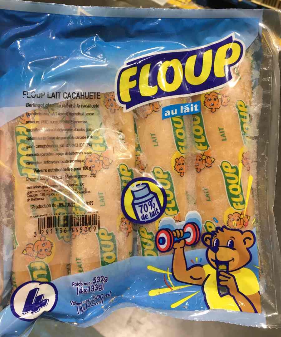 Floup lait cacahuete : photo 2 sur 2 du produit rappelé le 02/08/2021