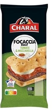 Focaccia boeuf, tomate, mozarella Charal : photo du produit rappelé le 02/04/2024
