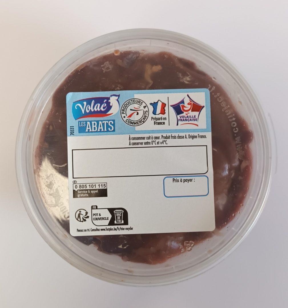 Foie de poulet Volae : photo du produit rappelé le 18/03/2024