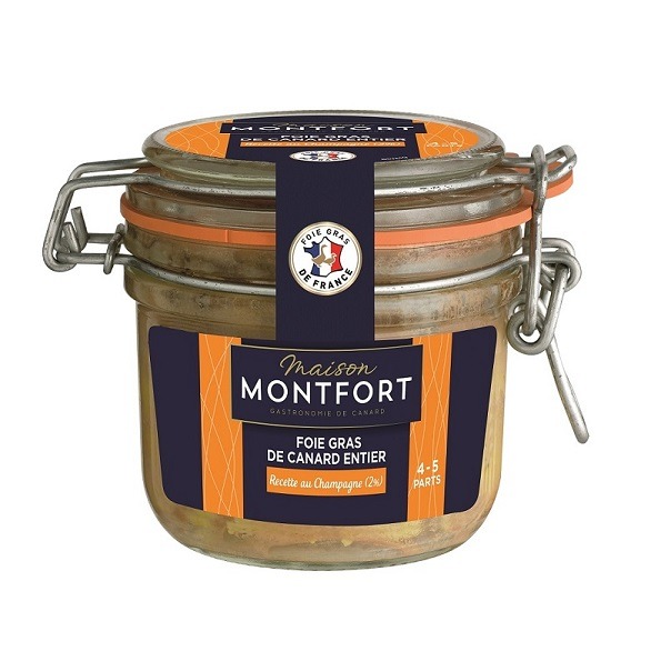 Foie gras de canard entier - bocal Montfort : photo du produit rappelé le 31/05/2021