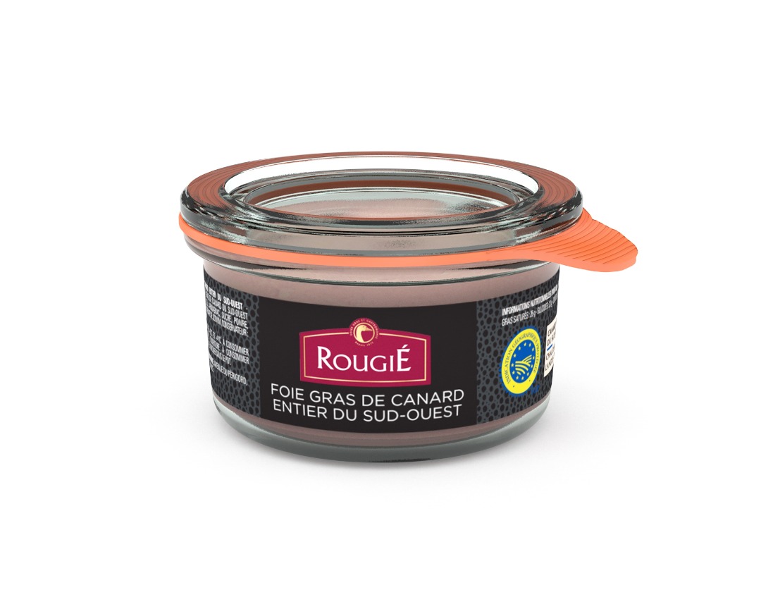 Foie gras de canard entier du sud ouest Rougie : photo du produit rappelé le 23/07/2021