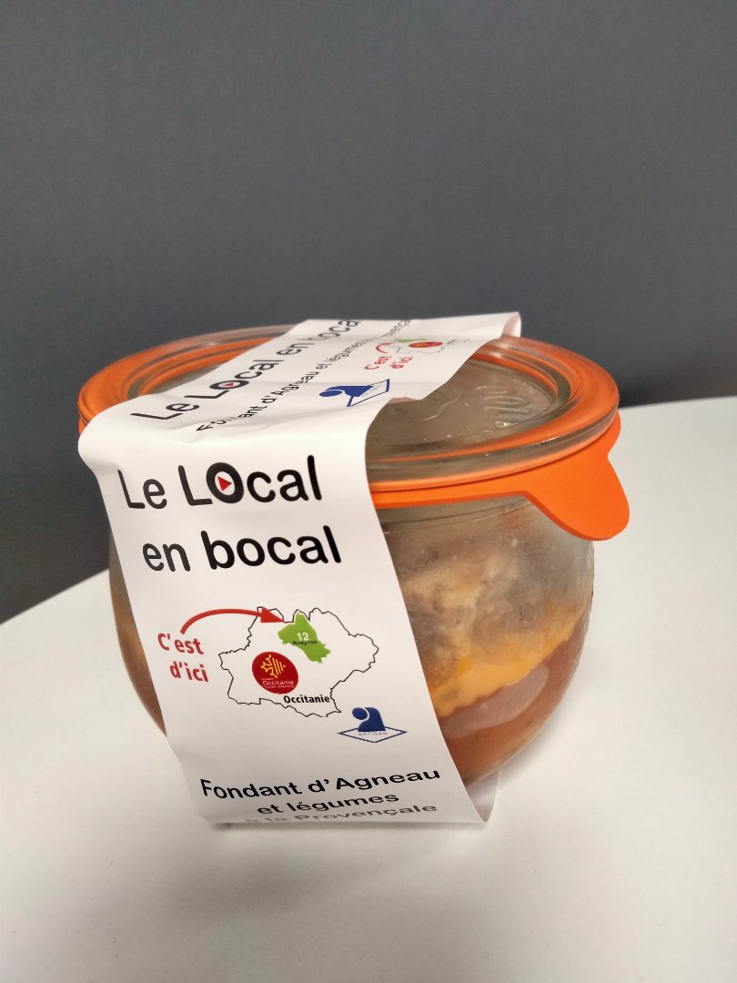Fondant d'agneau et légumes à la provençale Le Local en Bocal : photo du produit rappelé le 21/12/2022