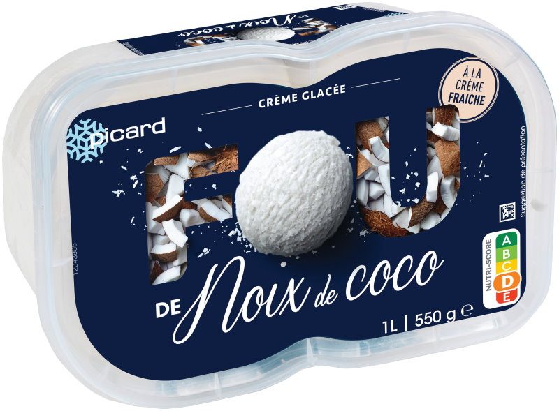 Fou de noix de coco 550g Picard : photo du produit rappelé le 02/08/2021