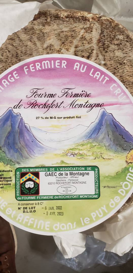Fourme de rochefort : photo 2 sur 2 du produit rappelé le 28/02/2023
