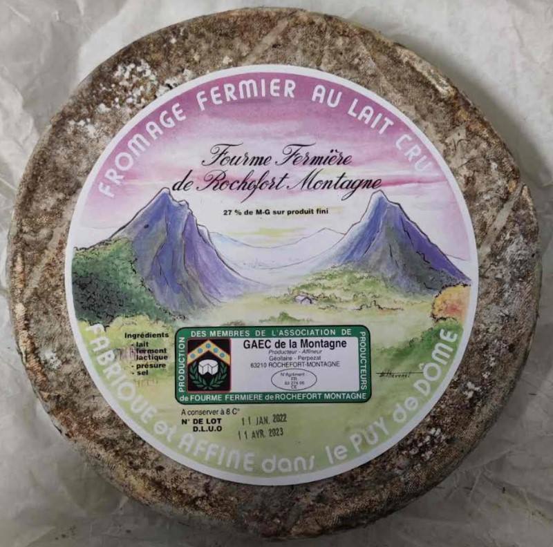 Fourme de rochefort Gaec de la Montagne : photo du produit rappelé le 03/03/2023