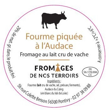 Fourme piquée à l'audace : photo du produit rappelé le 03/05/2024
