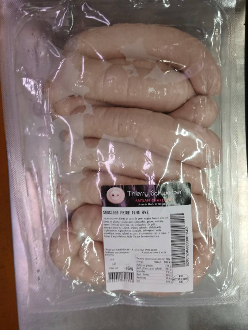 Frire fine 1.5kg sat 110g hve Thierry Schweitzer : photo du produit rappelé le 01/08/2025
