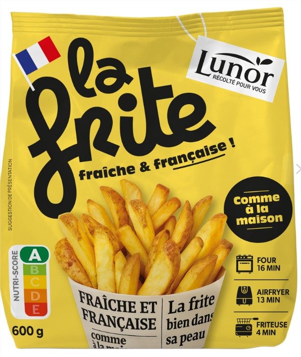 Frites fraiches precuites 600g Lunor : photo du produit rappelé le 02/06/2026