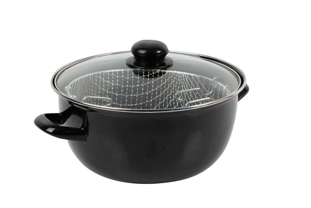 Friteuse email 20 cm Crealys : photo du produit rappelé le 16/02/2024
