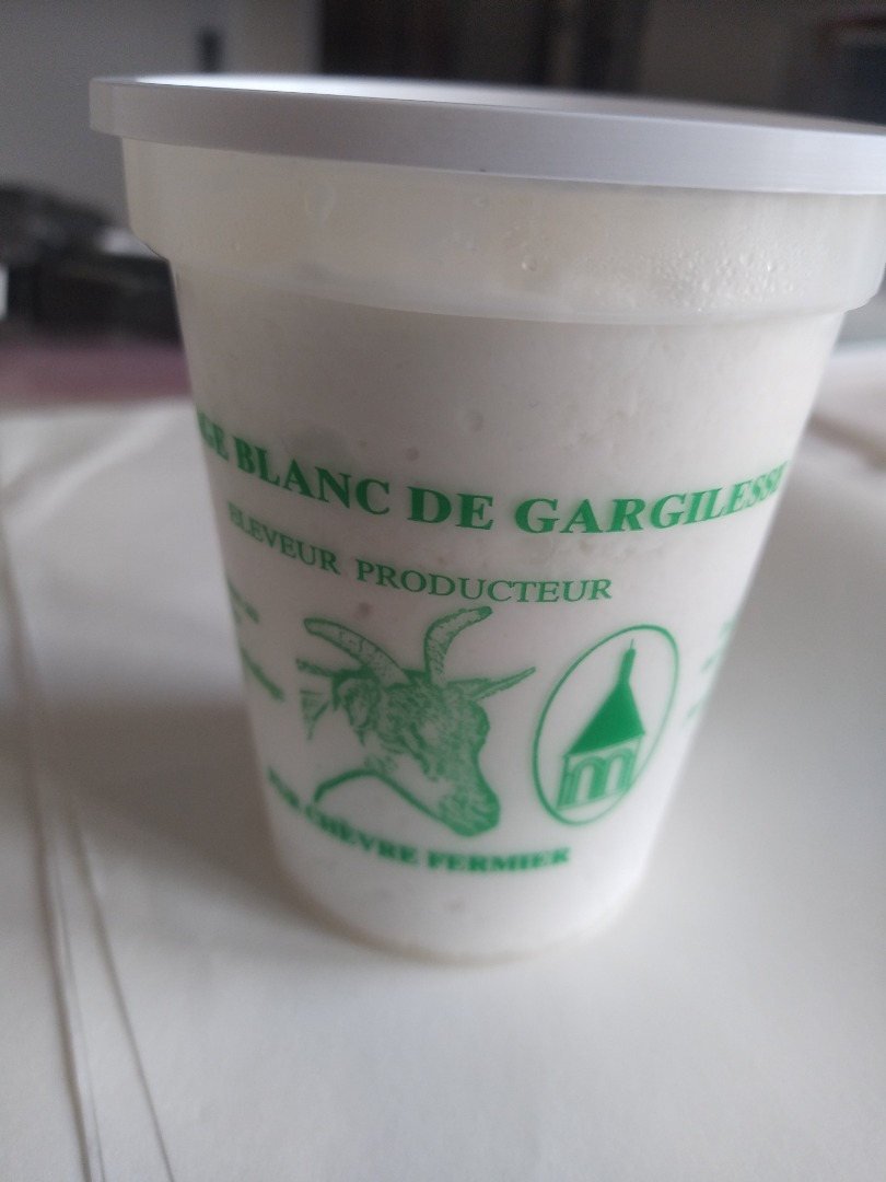 Fromage blanc de chèvre Le Gargilesse : photo du produit rappelé le 14/03/2024