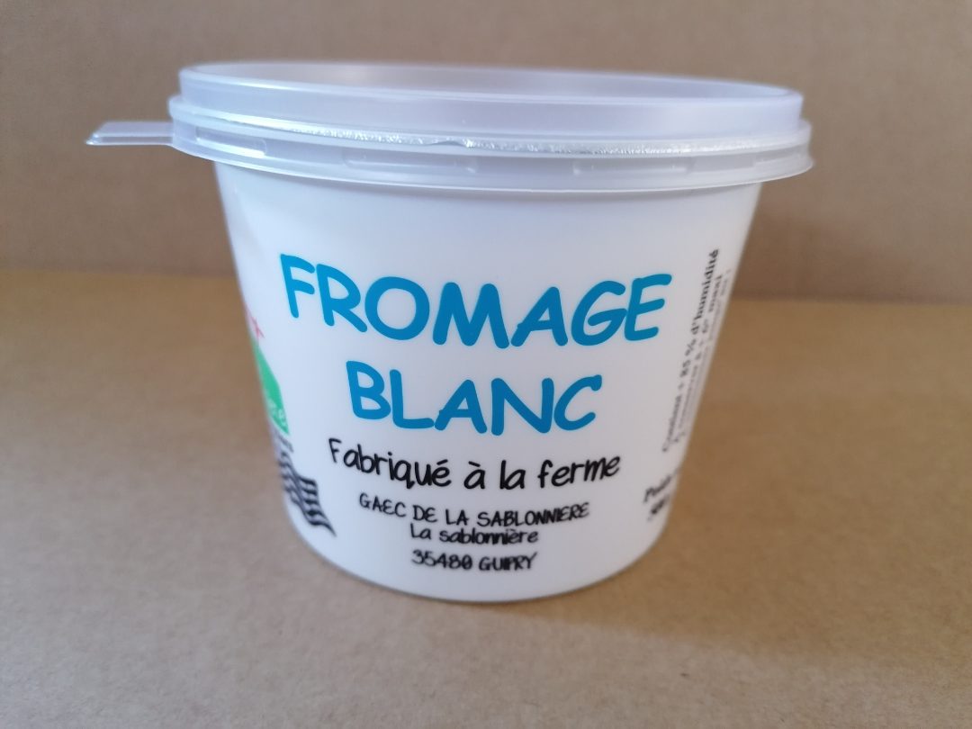 Fromage blanc La Ferme de la Sablonniere : photo du produit rappelé le 24/05/2022