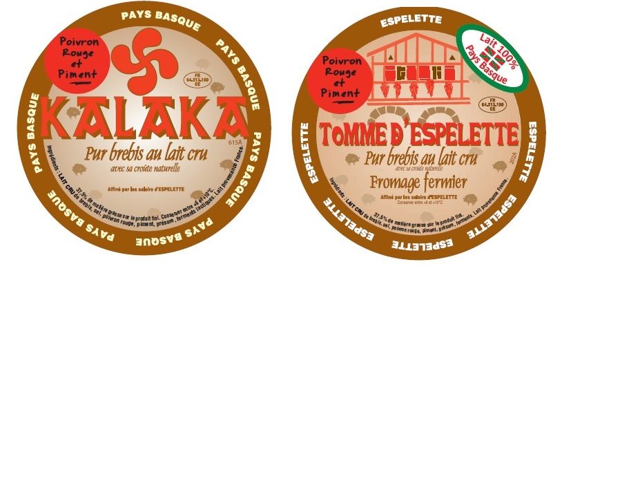 Fromage brebis poivron piment Kukulu, Ezpela, Tomme d'Espelette, Kalaka : photo 5 sur 5 du produit rappelé le 10/11/2023