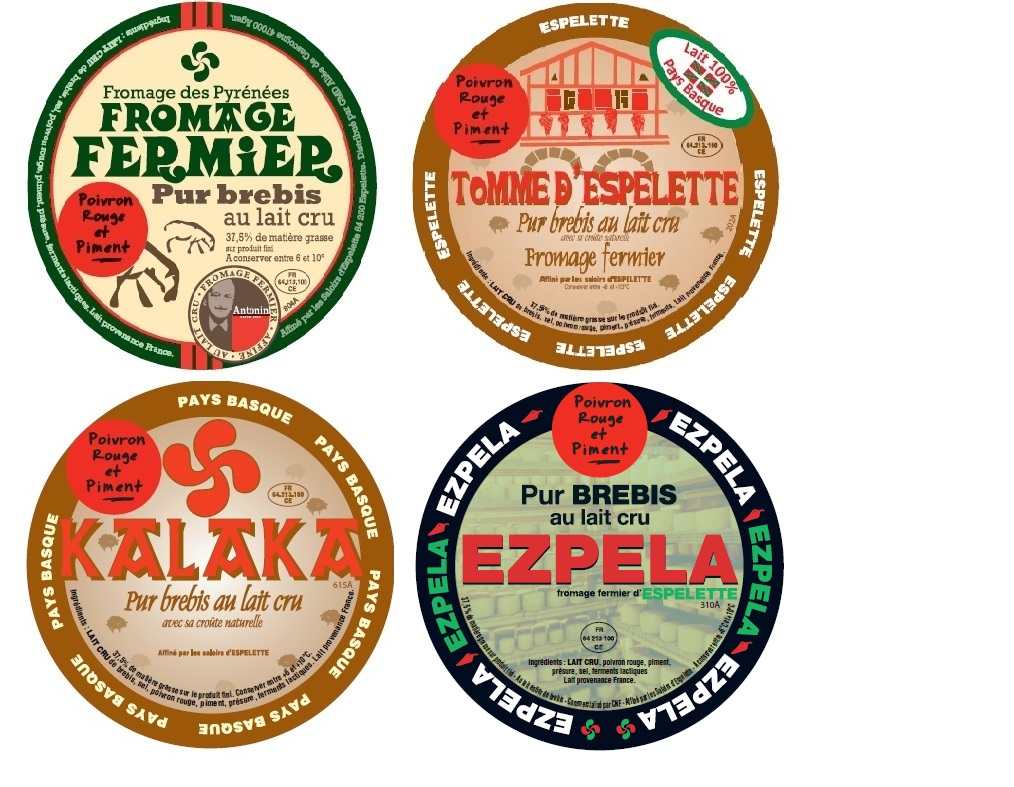 Fromage brebis poivron piment Kukulu, Ezpela, Tomme d'Espelette, Kalaka : photo 5 sur 5 du produit rappelé le 14/11/2023
