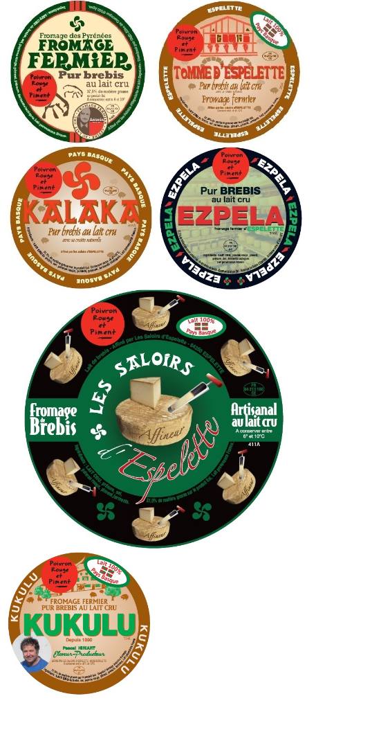 Fromage brebis poivron piment Kukulu, Ezpela, Tomme d'Espelette, Kalaka : photo 5 sur 5 du produit rappelé le 17/11/2023