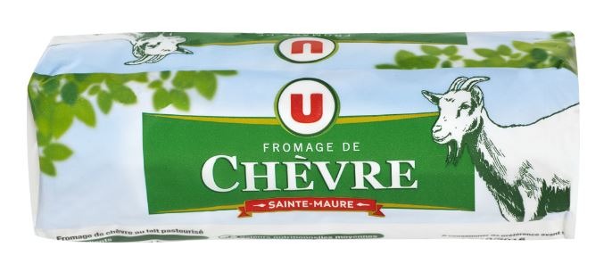 Fromage de chevre pasteurise ste maure 25%mg buche u 200g : photo du produit rappelé le 12/09/2022