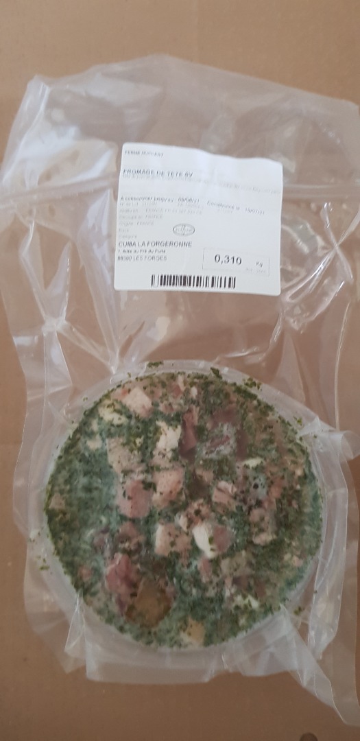 Fromage de tete Ferme Huckert : photo du produit rappelé le 02/08/2021
