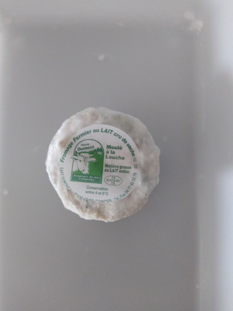 Fromage de vache au lait cru Ferme Dumont : photo du produit rappelé le 17/05/2023