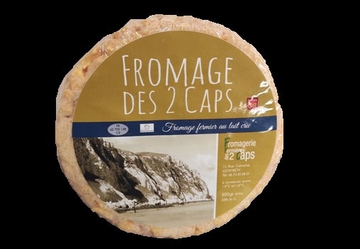 Fromage des 2 caps 600g : photo du produit rappelé le 23/02/2024