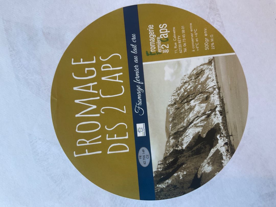 Fromage des 2 caps Fromagerie des 2CAPS : photo du produit rappelé le 25/02/2025