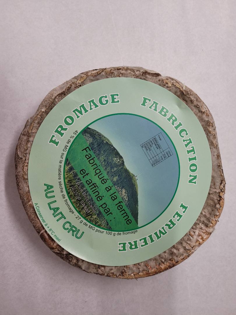 Fromage fermier au lait cru Dischamp : photo du produit rappelé le 28/09/2023