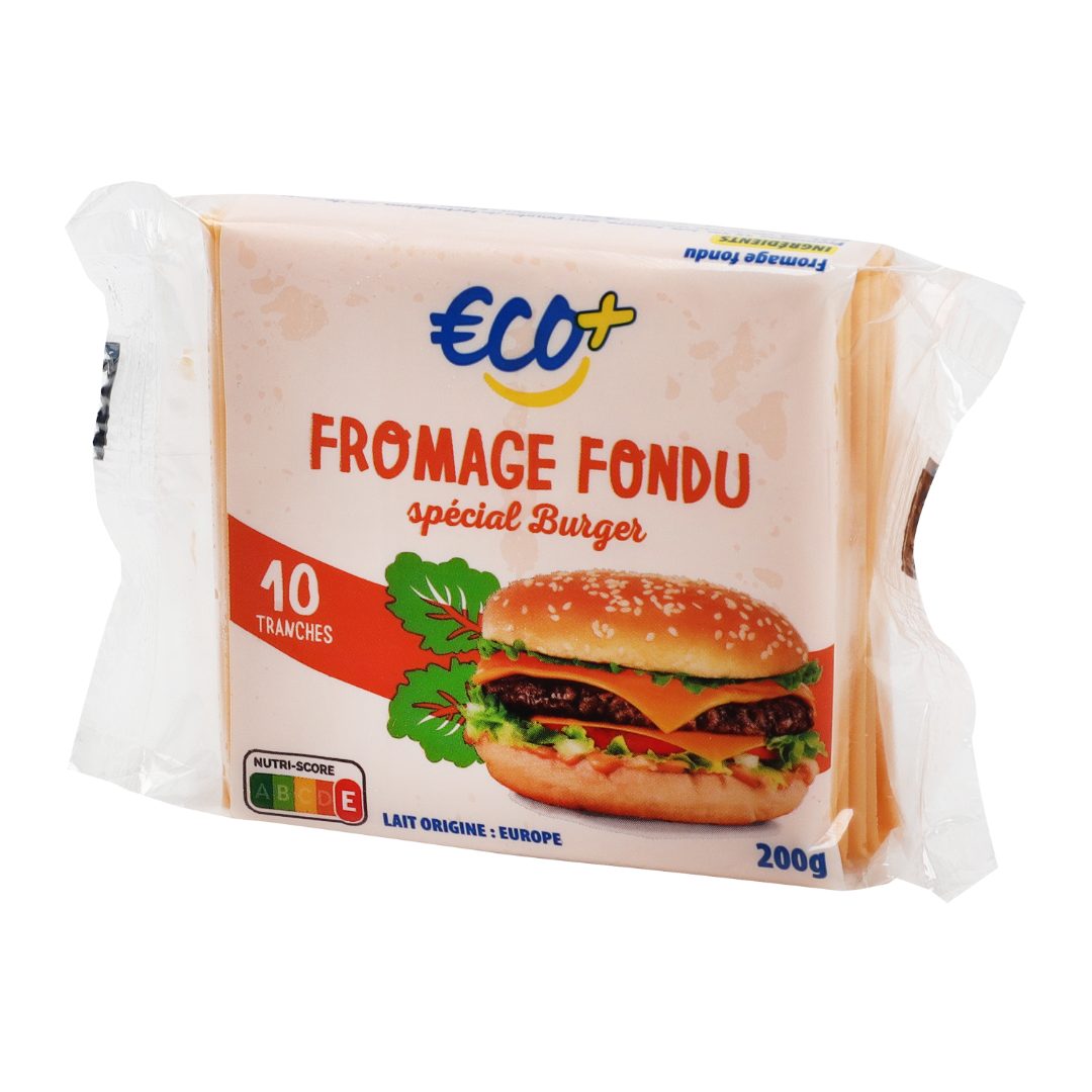 Fromage fondu burger x10 – 200g Eco : photo du produit rappelé le 16/02/2026