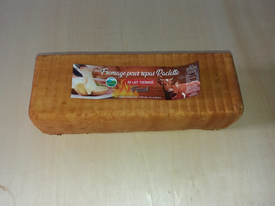 Fromage pour repas raclette 2kg au lait de vache Societe Laitiere de Vichy : photo 2 sur 5 du produit rappelé le 10/02/2023