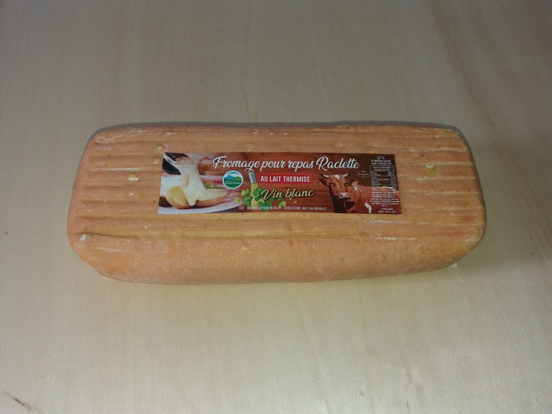 Fromage pour repas raclette 2kg au lait de vache Societe Laitiere de Vichy : photo 3 sur 5 du produit rappelé le 10/02/2023