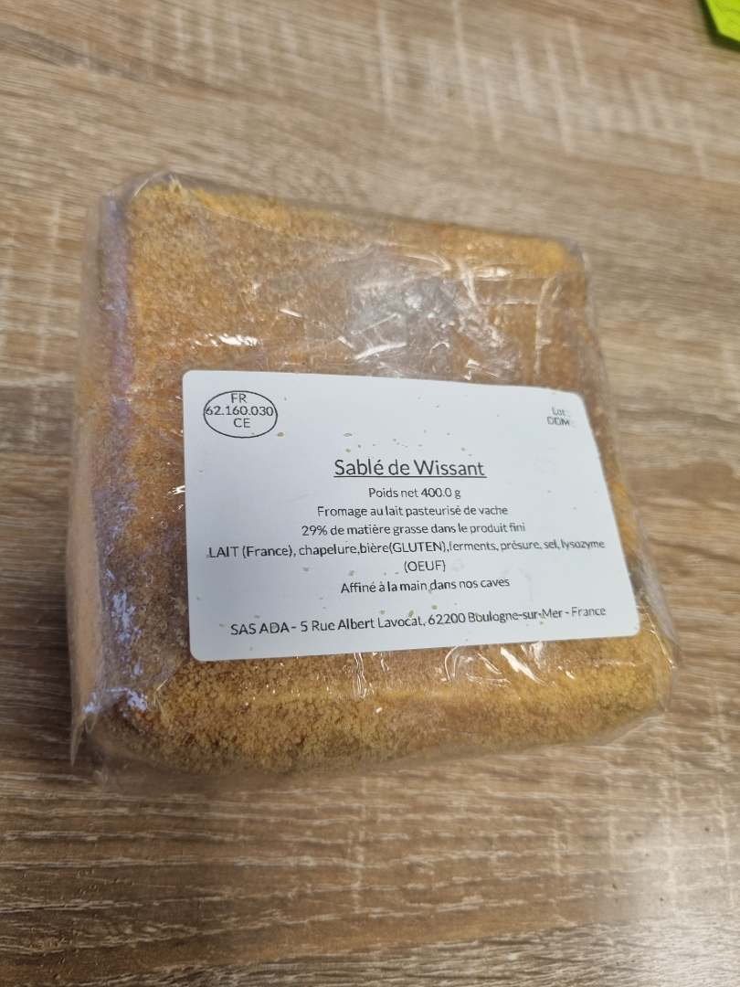 Fromage sablé de wissant : photo 2 sur 2 du produit rappelé le 11/10/2024