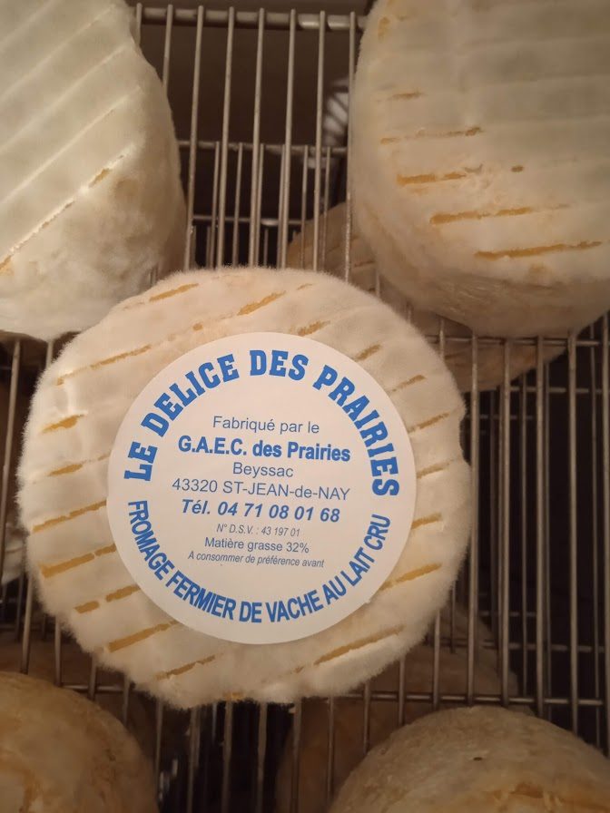 Fromages de vaches au lait cru Le Delice des Prairies : photo du produit rappelé le 22/10/2021