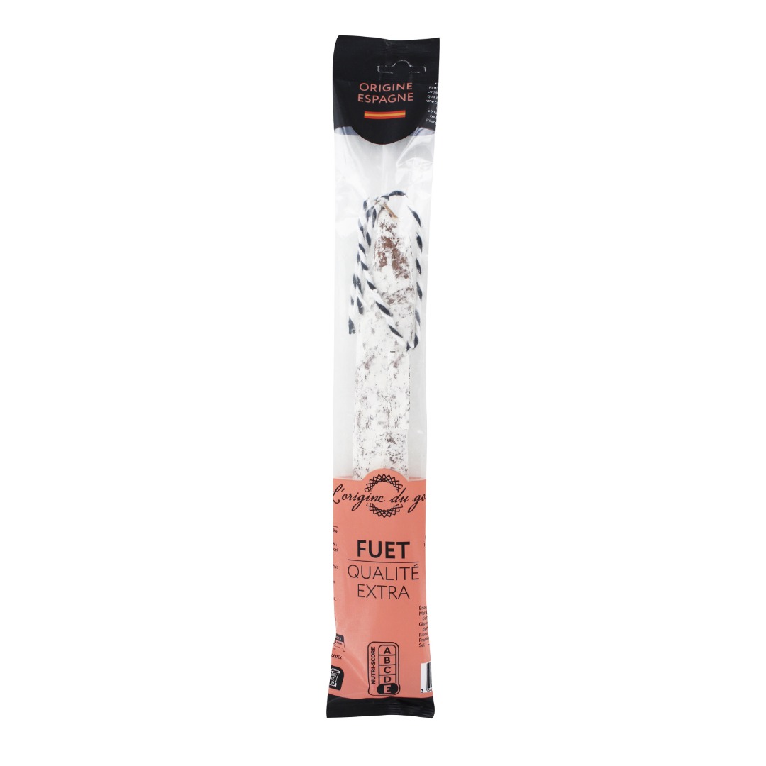 Fuet qualité extra 155g L'Origine du Goût : photo du produit rappelé le 29/07/2025
