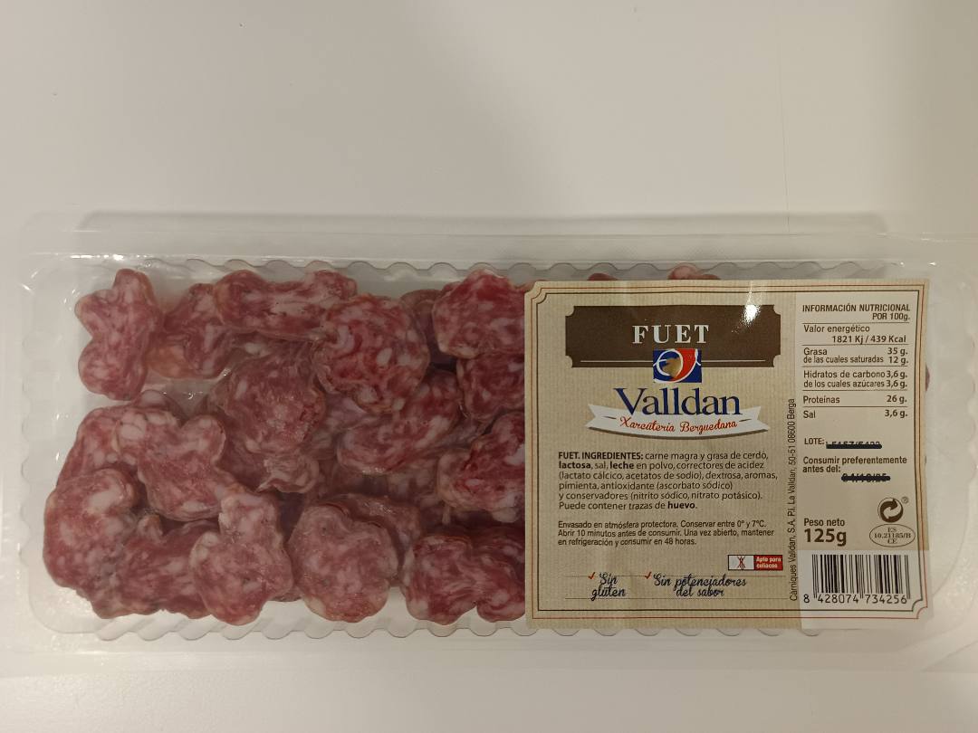 Fuet Valldan : photo du produit rappelé le 24/06/2025