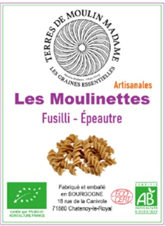 Fusilli epeautre Les Moulinettes : photo du produit rappelé le 01/07/2026