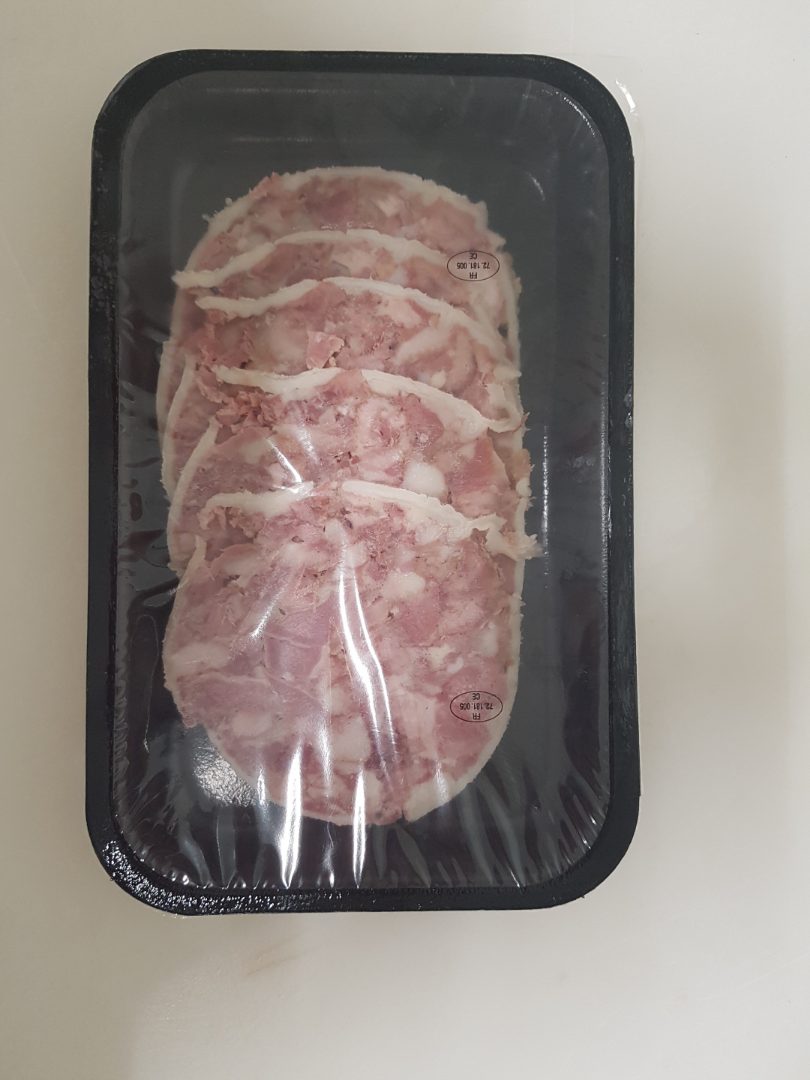 Galantine de volaille forestiere tranche x5 s/at Charcuterie Cosme : photo du produit rappelé le 11/09/2023