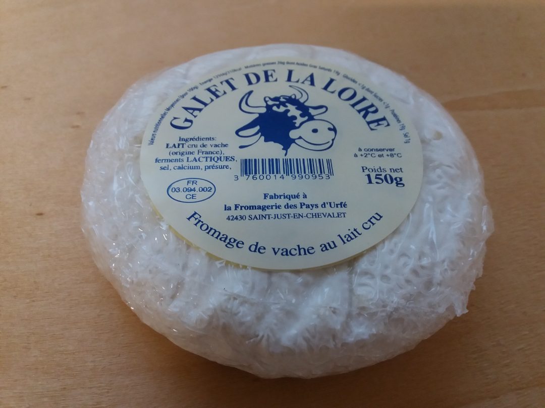 Galet de la loire / rogeret 150g lait cru Societe Laitiere de Vichy : photo du produit rappelé le 10/02/2023