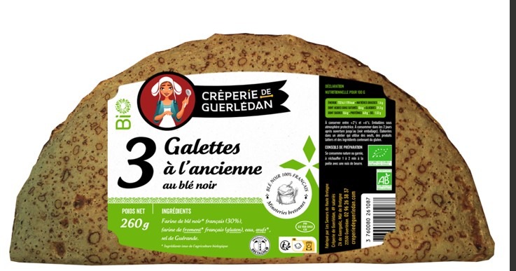 Galettes à l'ancienne Crêperie de Guerlédan : photo du produit rappelé le 07/02/2025