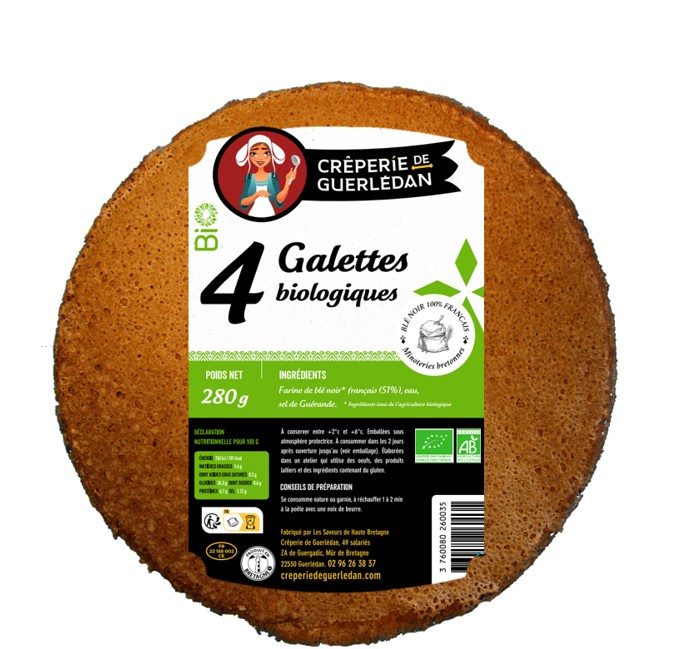 Galettes biologiques Crêperie de Guerlédan : photo du produit rappelé le 07/02/2025