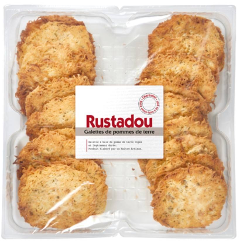 Galettes de pomme de terre environ 2kg rustadou : photo du produit rappelé le 31/07/2025