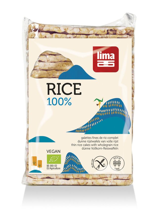 Galettes de riz fines salées rectangulaires 130g Lima : photo du produit rappelé le 21/10/2022